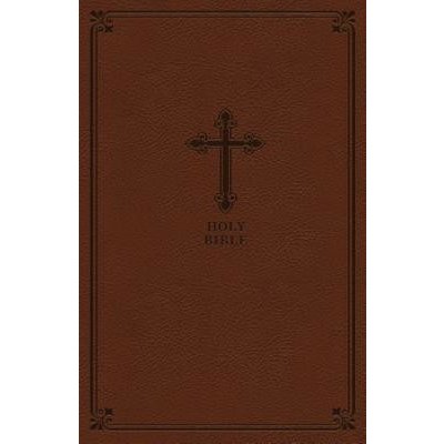 Kjv, Value Thinline Bible, Compact, Leathersoft, Brown, Red Letter Edition, Comfort Print Thomas NelsonImitation Leather