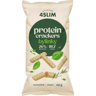 4Slim Protein Crackers Bylinky 60 g – Hledejceny.cz