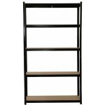 BestBerg BBMS-30B / 120 x 180 x 45 cm / 5 polic / černá/hnědá – Zboží Dáma