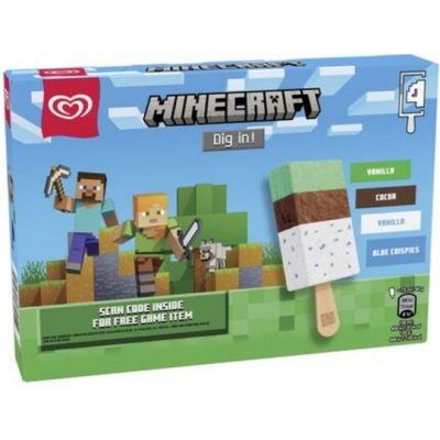 Algida Minecraft 4x75ml 300ml – Hledejceny.cz