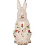 Keramická dekorace králík s jahůdkami Wild Strawberries L 16*12*28 cm – Hledejceny.cz