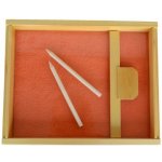 Montessori pískový tác se skleněným dnem – Zboží Dáma