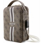 Guess PU 4G Printed Stripes Travel Universal Bag Brown Guess Travel Universal bag je perfektní taška na cesty, do které pohodlně zabalíte vše co potřebujete k provozu telefonu, tabletu nebo notebooku – Zboží Živě
