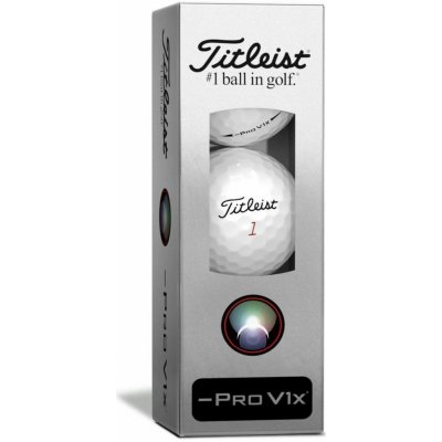 Titleist PRO V1x Left Dash bílé 3 ks