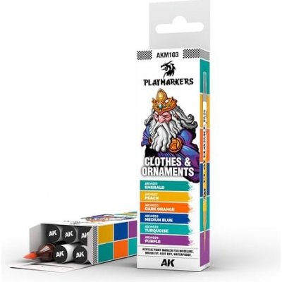 AK Interactive Playmarkers Set Clothes & Ornaments AKM103 6 ks – Zboží Mobilmania