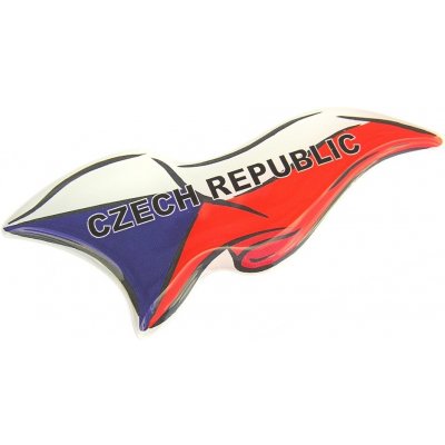Amicar Samolepící vlající vlajka České republiky 90 x 40 mm, 3D efekt – Zboží Dáma