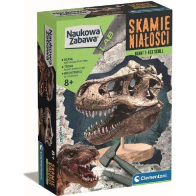 Clementoni Vědecká zábava. Fosilie. T Rex lebka – Hledejceny.cz