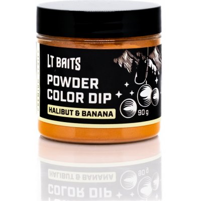 LT baits Powder Color Dip Halibut Banana 90 g – Zboží Mobilmania