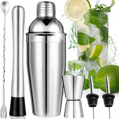 BARMANSKÁ SADA NA KOKTEJLY SHAKER ŠEJKR 6 ks ! – Zboží Mobilmania