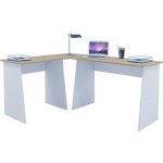 VCM Psací stůl Masola bílá / dub sonoma – Sleviste.cz