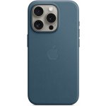 Apple z tkaniny FineWoven s MagSafe na iPhone 15 Pro, tichomořsky modré MT4Q3ZM/A – Zboží Mobilmania