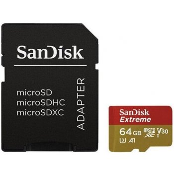 SANDISK microSDXC UHS-I U3 64 GB SDSQXAH-064G-GN6AA