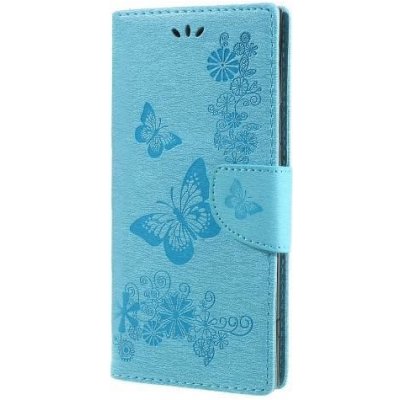 Pouzdro Butterfly peněženkové Sony Xperia XA 1 Ultra - světlemodré – Zbozi.Blesk.cz