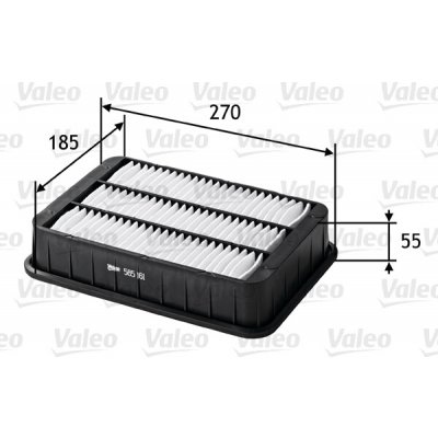 Vzduchový filtr VALEO 585161 – Hledejceny.cz