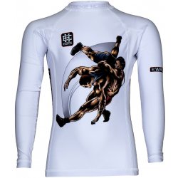 Extreme Hobby Longsleeve rashguard kids Wrestling BÍLÝ