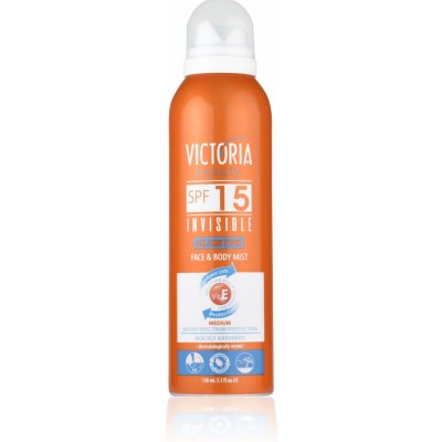 Victoria Beauty ochranný pleťový a tělový spray SPF15 s vitamínem E 150 ml – Sleviste.cz