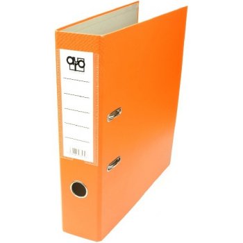 Auro Pořadač A4 5 cm páka poloplastový, oranžový