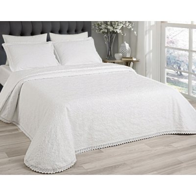 Lumatex přehoz na postel bavlna bílá 220 x 240 cm – Zboží Mobilmania