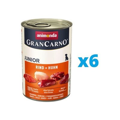 Animonda Gran Carno Junior Kuře & Králík 6 x 400 g – Zboží Mobilmania
