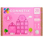Connetix Tiles Charity pack růžová (20 ks) – Zboží Živě