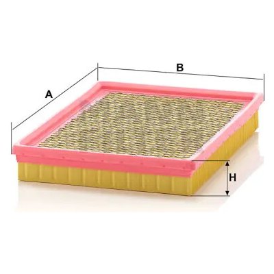 MANN FILTER Vzduchový filtr C 2681 – Hledejceny.cz