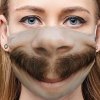 Karnevalový kostým Ali Zábavná maska na obličej 3D potisk borat
