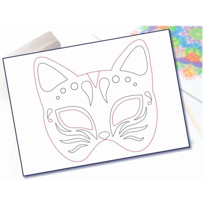 Radost v písku Maska na obličej vzor 6 – Zboží Dáma