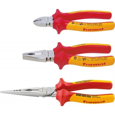 FORMAT Sada kleští vde s 2-složkové rukojeti 3 ks, karton format – Zboží Dáma
