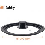 Ruhhy 25561 Univerzální skleněná poklice se silikonovým lemem 3v1 28/30/32 cm – Zbozi.Blesk.cz