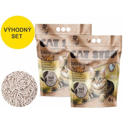 Cat Step Tofu Original 2 x 2,7 kg 6 l – Zboží Dáma