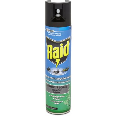 Raid spray proti létajícímu hmyzu s eukalyptovým olejem 400 ml – Zbozi.Blesk.cz