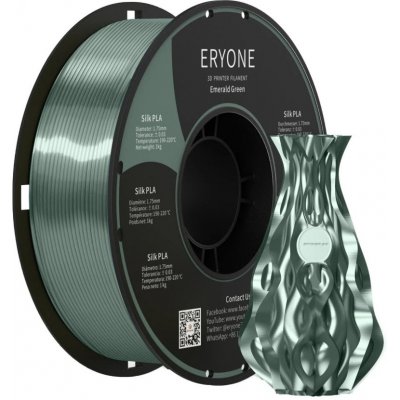 Eryone Silk PLA Emerald Green 1,75mm, 1 kg – Zboží Živě