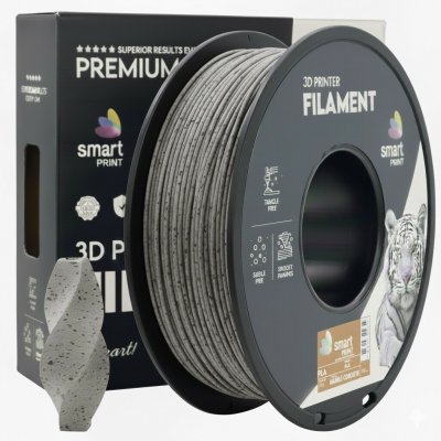 Smart Print PLA marble concrete 1,75mm 1kg – Zboží Živě