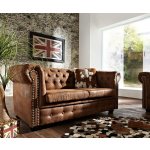 Askont Chesterfield Bis hnědá s puncy 2M – Hledejceny.cz