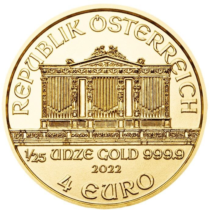 Münze Österreich Wiener Philharmoniker zlatá mince 1/25 oz