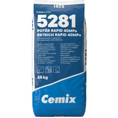 Cemix 5281 RAPID Potěr cementový 25 kg – Zbozi.Blesk.cz