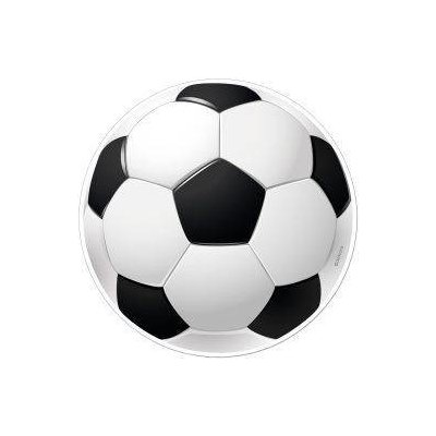 Jedlý papír fotbalový míč 15,5 cm - Dekora
