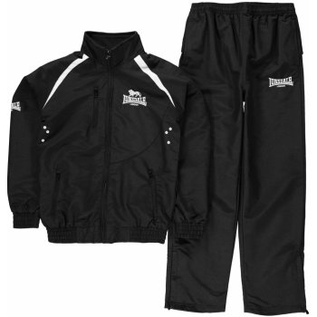 Lonsdale Team Track Suit Junior Black White