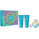 Versace Pour Femme Dylan Turquoise EDT 100 ml + EDT 5 ml + sprchový gel 100 ml + tělové mléko 100 ml dárková sada – Hledejceny.cz