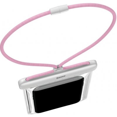 Pouzdro BASEUS Apple iPhone - voděodolné - plast / guma - růžové / bílé – Zboží Mobilmania