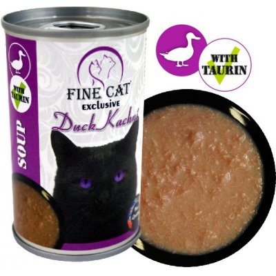 Fine Cat Exclusive Polévka pro kočky KACHNÍ 158 g – Zboží Mobilmania