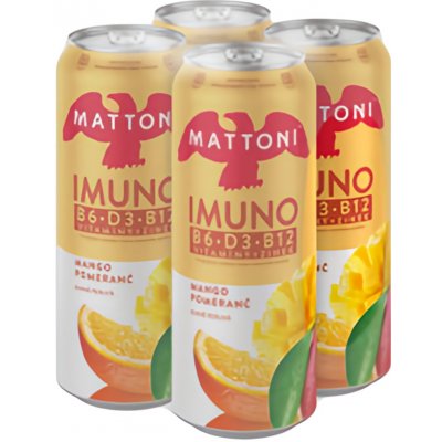 Mattoni Imuno Mango Pomeranč 4 x 500 ml