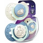 Lovi silikon dudlík Night & Day 2 ks Liška modrá – Zboží Dáma