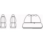 Autopotah Automega DACIA SANDERO II, 5 míst, 2012-2020, Dynamic žakar tmavý | Zboží Auto