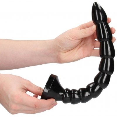 Shots Ouch! Stacked Anal Snake 12″ / 30 cm černé anální dildo s přísavkou 33 x 3,5 cm – Hledejceny.cz