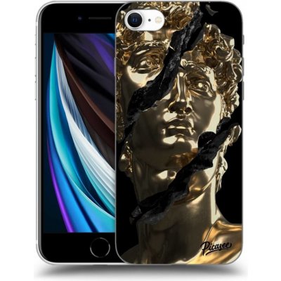 Pouzdro Picasee silikonové Apple iPhone SE 2020 - Golder černé – Zboží Mobilmania