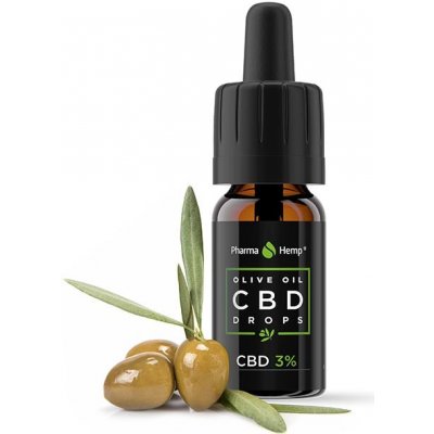 Pharma Hemp CBD drops 3% 300 mg olivový olej 10 ml