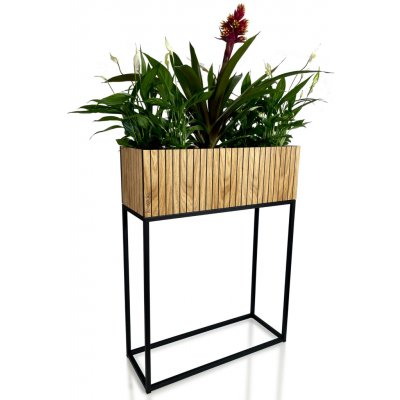 Flexistyle Stojan na květiny Fiorino Loft dub 62 x 22 x 80 cm – Zboží Dáma