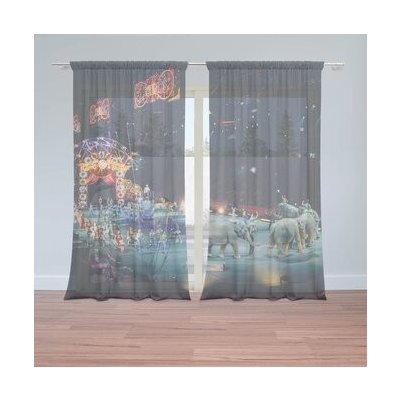 Sablio Záclony Cirkus: 2ks 150x250cm – Hledejceny.cz