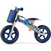 Dětské balanční kolo Woody 93065 motorka modré